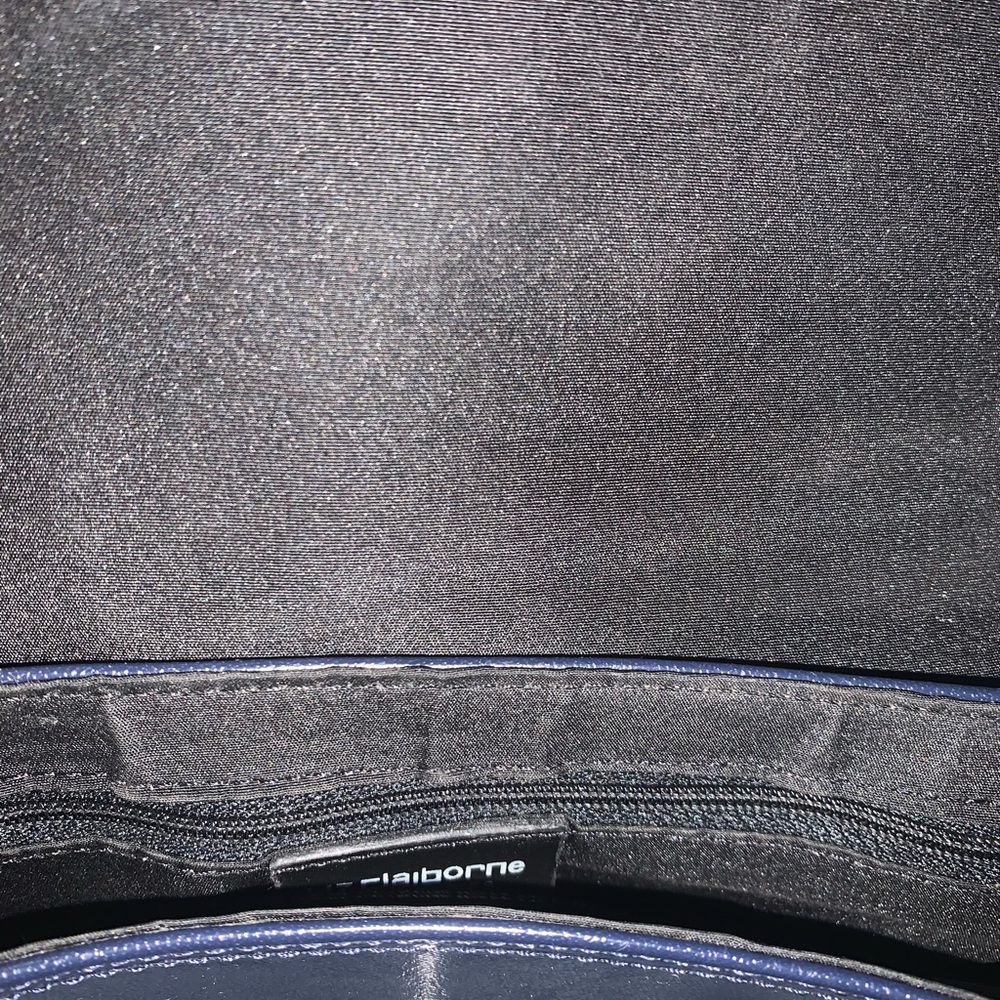 Small dark blue  Liz Claiborne handbag.